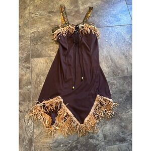 California Costume Fringe Dress Up Party Costume Halloween Indian Princess